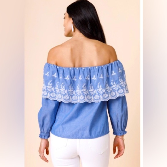 Francesca’s Chambray top - Picture 4 of 4